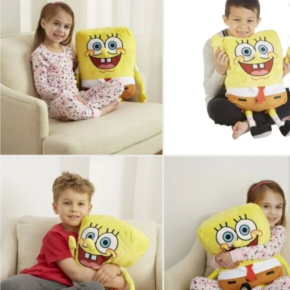 SpongeBob SquarePants Plush Cuddle & Decorative Pillow Buddy - Picture 4 of 10